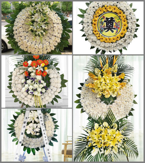 广东广州市花都区赤坭镇心和村花圈速递